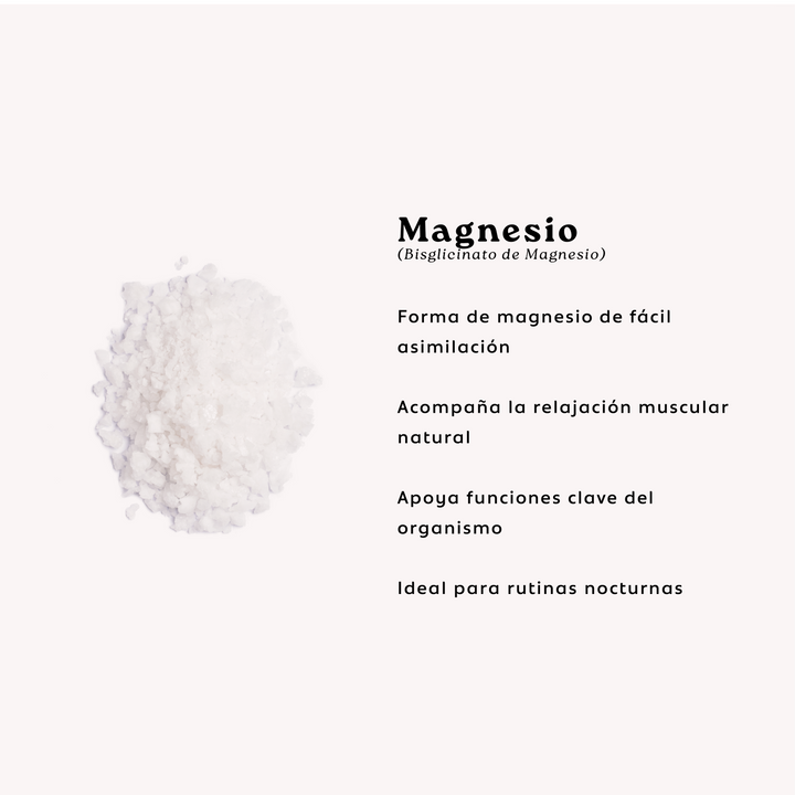 Bisglicinato de Magnesio + L-TRP | Sueño – Estrés – Relajación