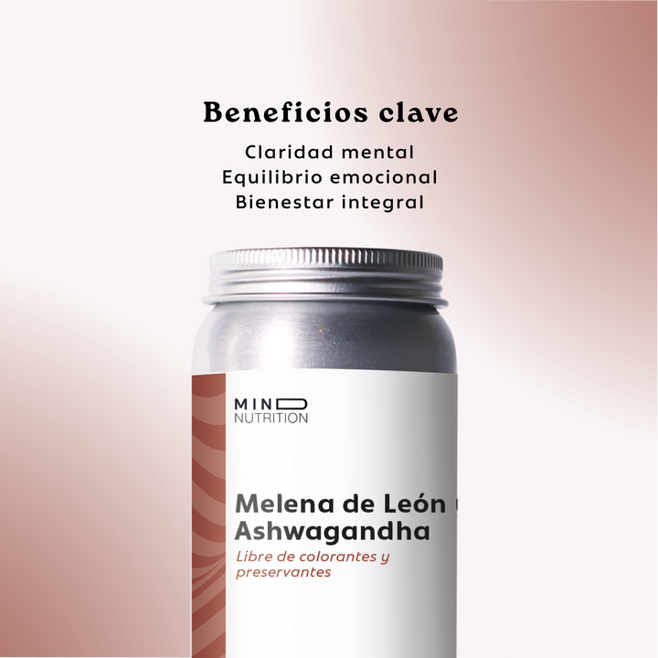Melena de León + Ashwagandha | 60 Cápsulas