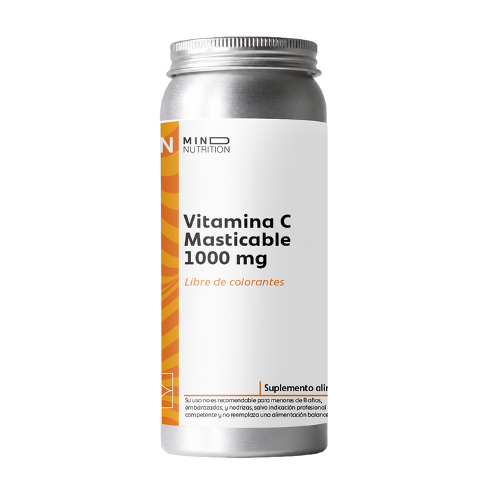 Vitamina C 1000mg masticable Vegano