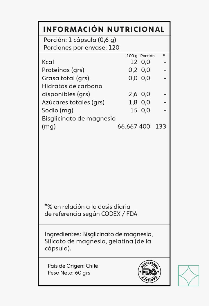 Bisglicinato de Magnesio