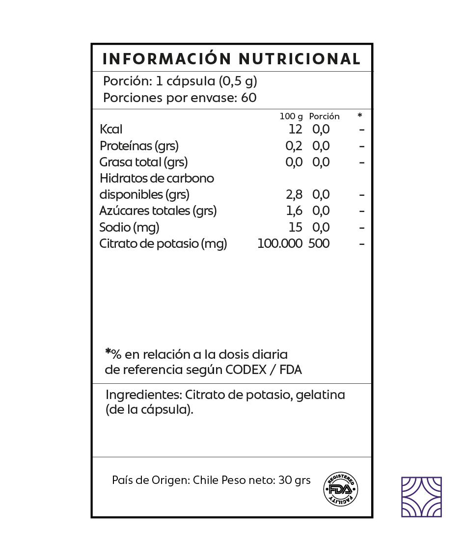 pack citrato de potasio + citrato de magnesio 500 mg alta absorcion